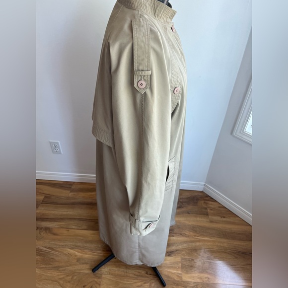 Via Veneto Italian -design Trench,cotton-blend Barn Coat Academic Office - Picture 3 of 9